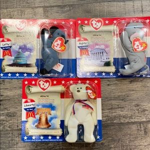 American Trio Ty Beanie Babies from McDonalds